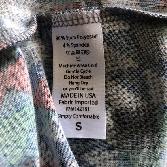 Lularoe Julia Dress Small Multicolor Geometric - Picture 6 of 6